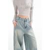 Jeans Larghi da Donna per la Primavera Design Primaverile da Donna Pantaloni Banana Falce Slim Pantaloni Larghi Primavera da Donna
