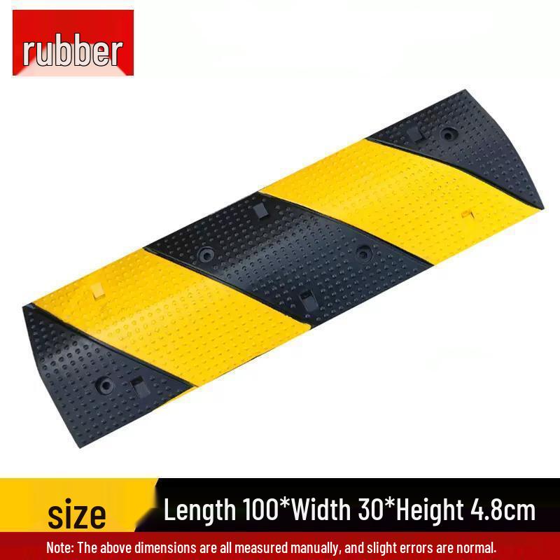 Thickened Rubber Speed Bump for Community and Garage Entrances