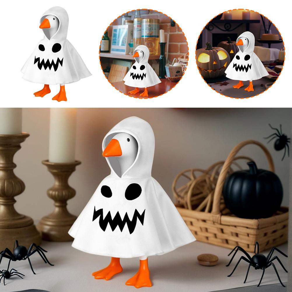 Hallowmas Desk Goose Hoodie For 7Inch Goose Statue Outfit Miniature Hoodie Clothes For Desktop Goose Table Decor