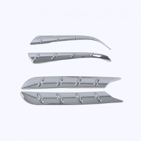 For - Toyota Highlander ABS Chrome Rear Window Spoiler Side Cover Trim