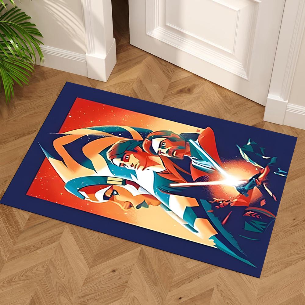 Star Wars Floor Mat Suitable for Game Room Kitchen Entryway Outdoor Antislip Carpet Office Home Decor Gift for Festivals