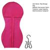 Non-woven Fabric Wig Storage Bag with Hanger Hair Extension Accessories Holder Portable Travel Dust-proof Zipper Wig Organizer Pouch