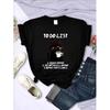 Schwarze Katze To-Do-Liste Grafik T-Shirts Lustige Katze Kaffee T-Shirts Tops Übergroßes T-Shirt Mode Harajuku T-Shirts Herren Marken T-Shirt