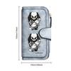 Gothic Skull Pattern Long Wallet Fashion Durable Card Holder Casual Purse for Daily Use