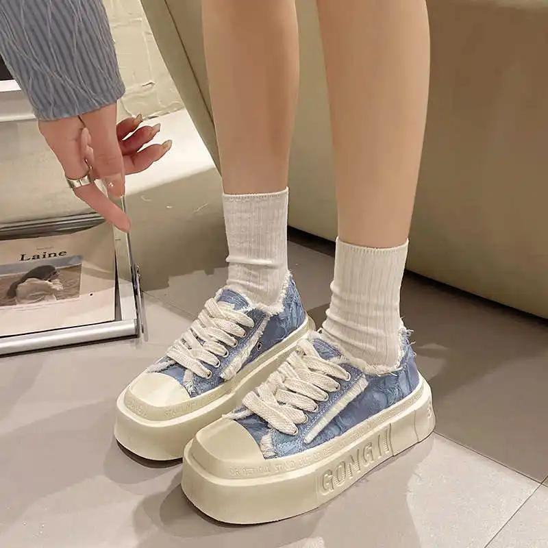 Fashion Flat Sole Winter Blue Women Boots Basketball Women's Spring Summer Sneakers Summer Sports Shoes Flatas Minimalist Newest