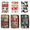 YUBBAEX Masking Washi Tape with Artistic Botanical Retro Style for and Scrapbooks Tape, 12-Roll Set, Patterns, Planners, Decorations, Wrapping,