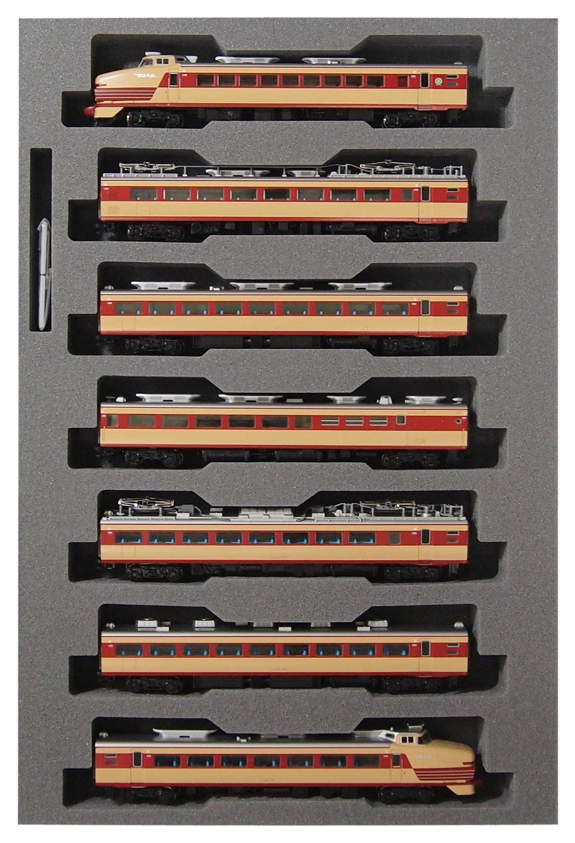 KATO Модель поезда N-масштаба Серия 485 Ранняя модель Хибари Базовый набор Модель поезда 7 вагонов 10-1120