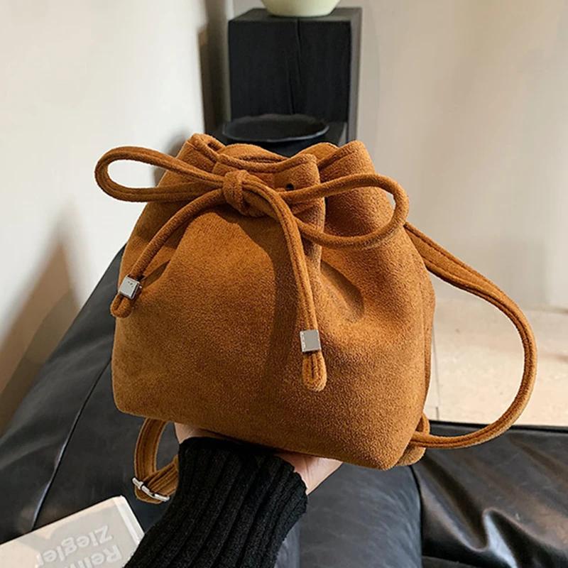 Genți Messenger din Piele de Căprioară-Piele Velur pentru Femei Genți Mici Geantă de Umăr Luxoasă Geantă Crossbody pentru Femei