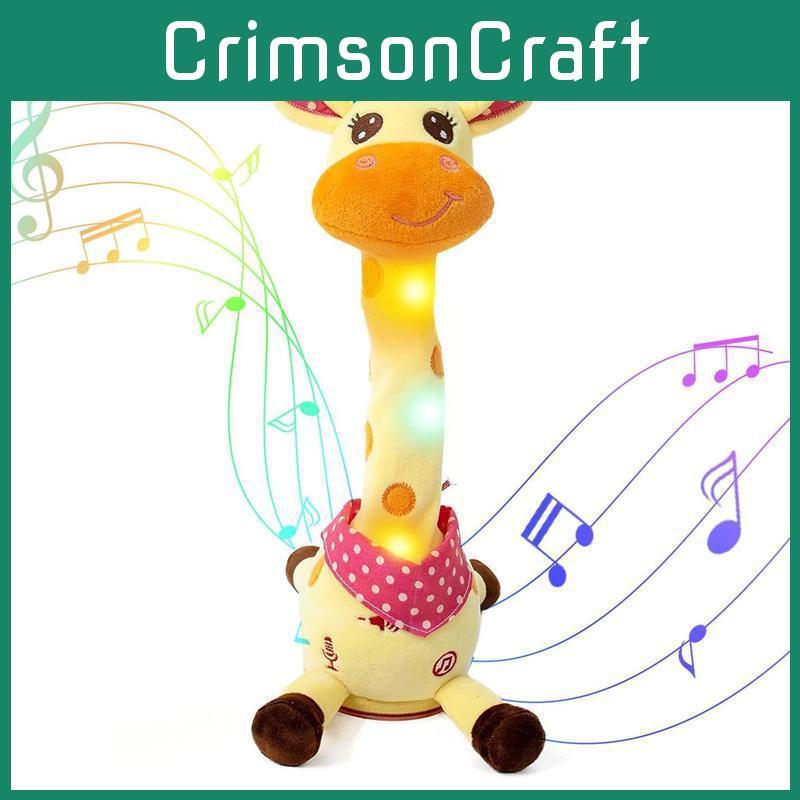 Singing Giraffe Plush Toy With Talking Motion For Kids Gift