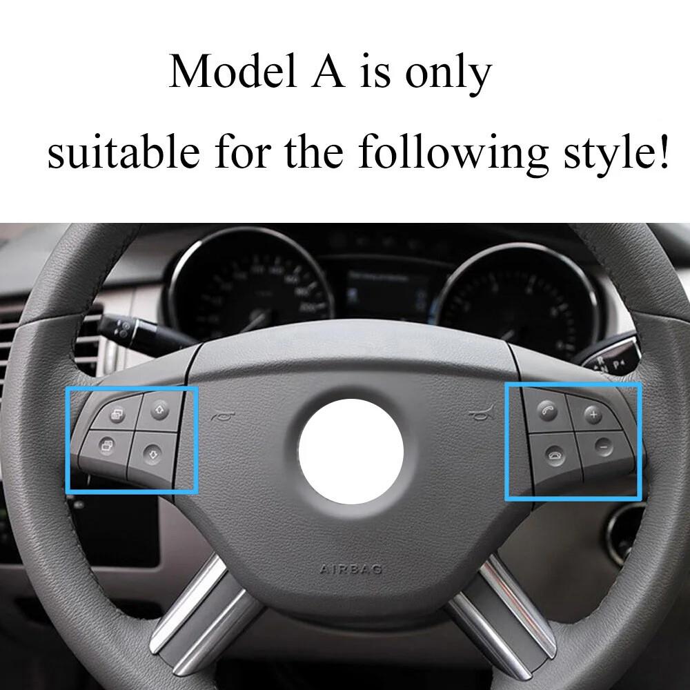 2PCS 4 Buttons Steering Wheel Control Switch For Mercedes W245 B Class 2008-2011