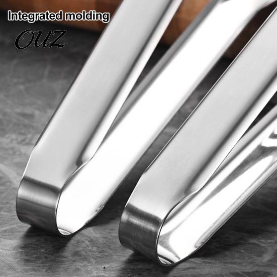 Heat Resistant Steak Clamp Stainless Steel Spaghetti Tongs, Comb?Shape Pasta Serving Multi?Purpose Ergonomic Anti Scalding Tongs Kitchen Food for