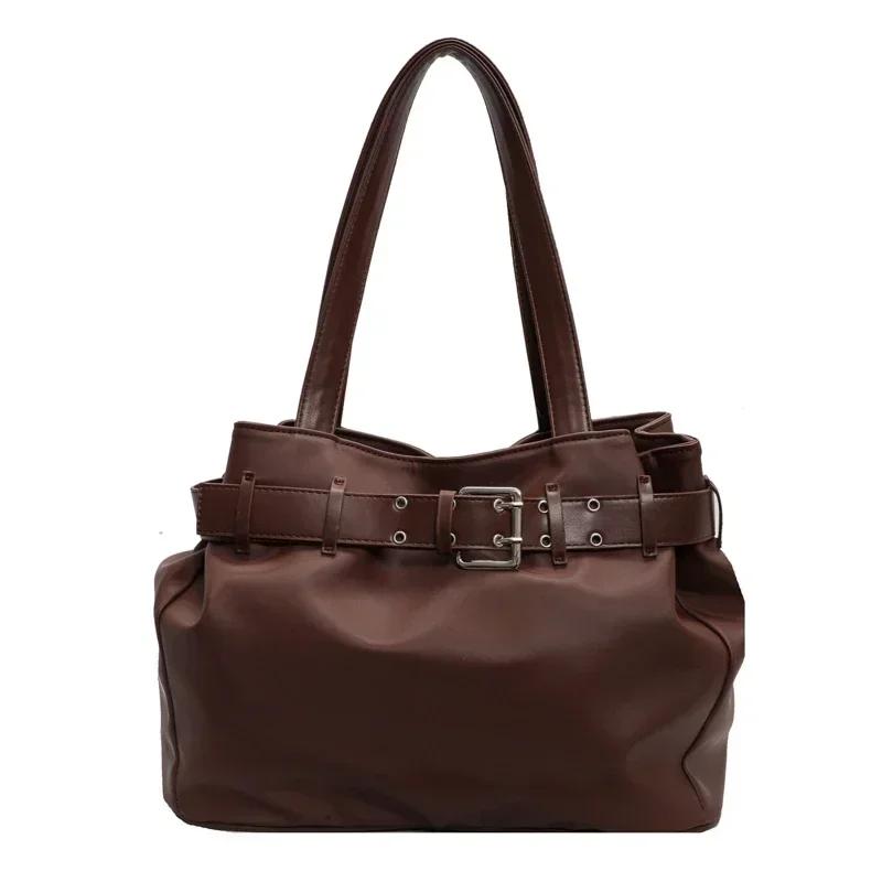 

Универсальная сумка на одно плечо для женщин, вместительная сумка-тоут, повседневная рабочая сумка на осень и зиму