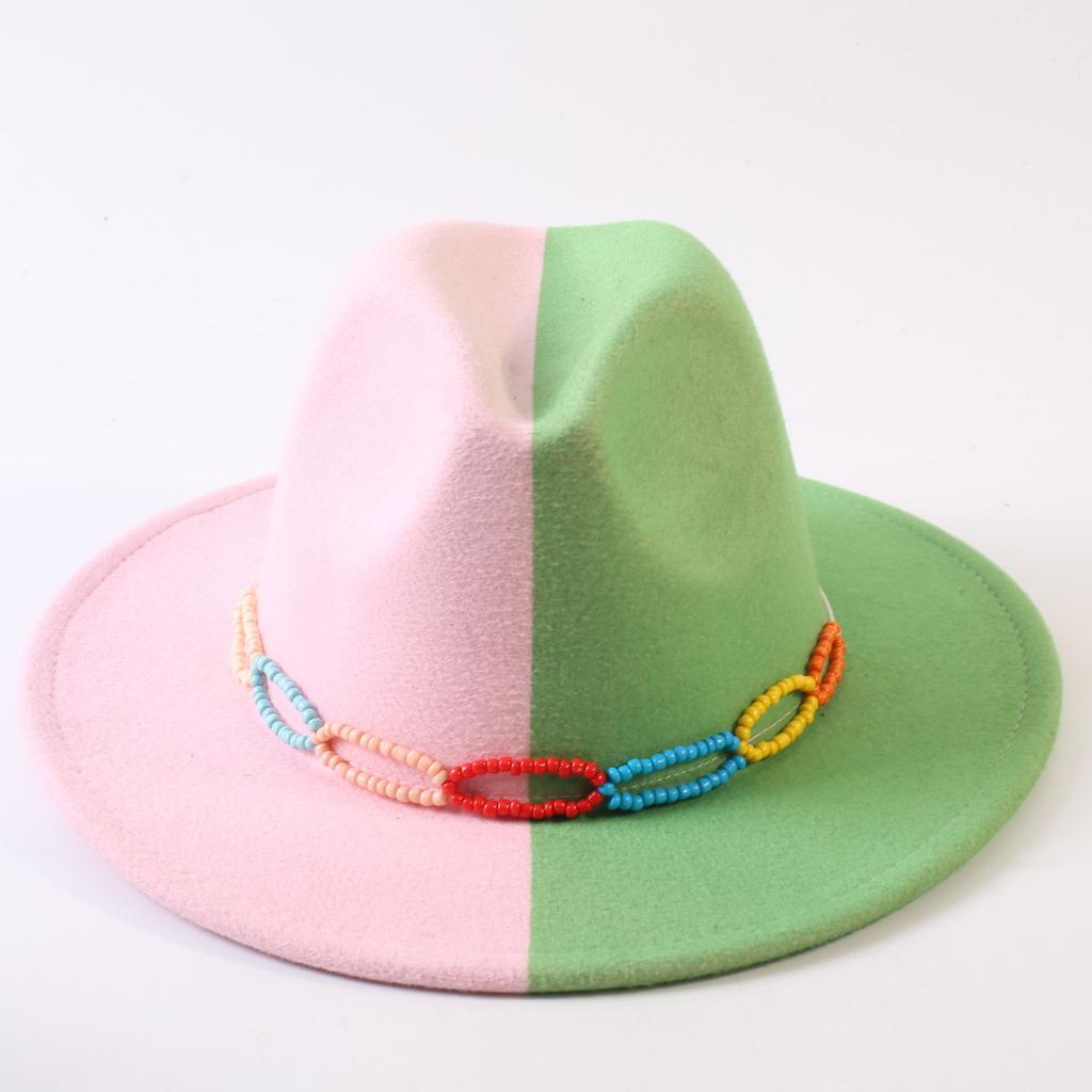 Popular European and American Classic Double-color Wide-brimmed Top Hat Men's and Women's Fashion OL Style Cowboy Hat Jazz Hat