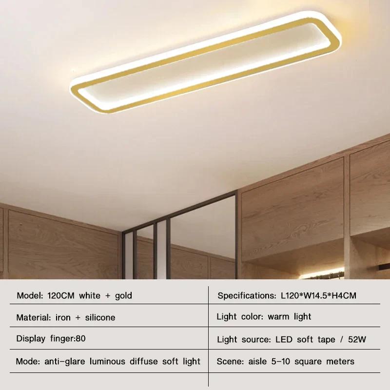 Modern LED Ceiling Lights for Living Room Bedroom  Balcony Aisle Hallway Lamps Strip Chandelier Indoor Lighting Fixtures Luster