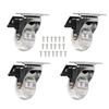 2 Inch Office Chair Caster 360° Swivel Wheels With Brake Pack Of 4 Replacement