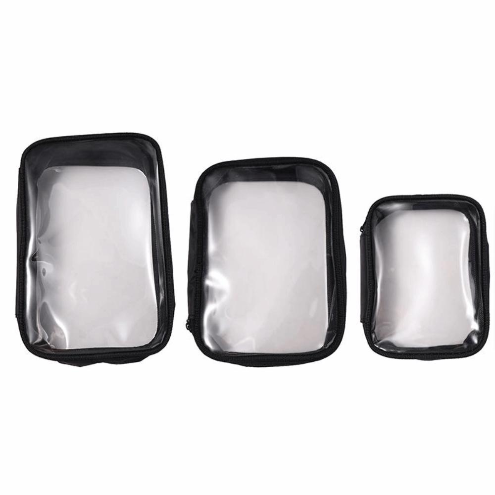 Wash Pouch Travel Zipper TPU Bath Storage Makeup Case Storage Bag Transparent Cosmetic Bag