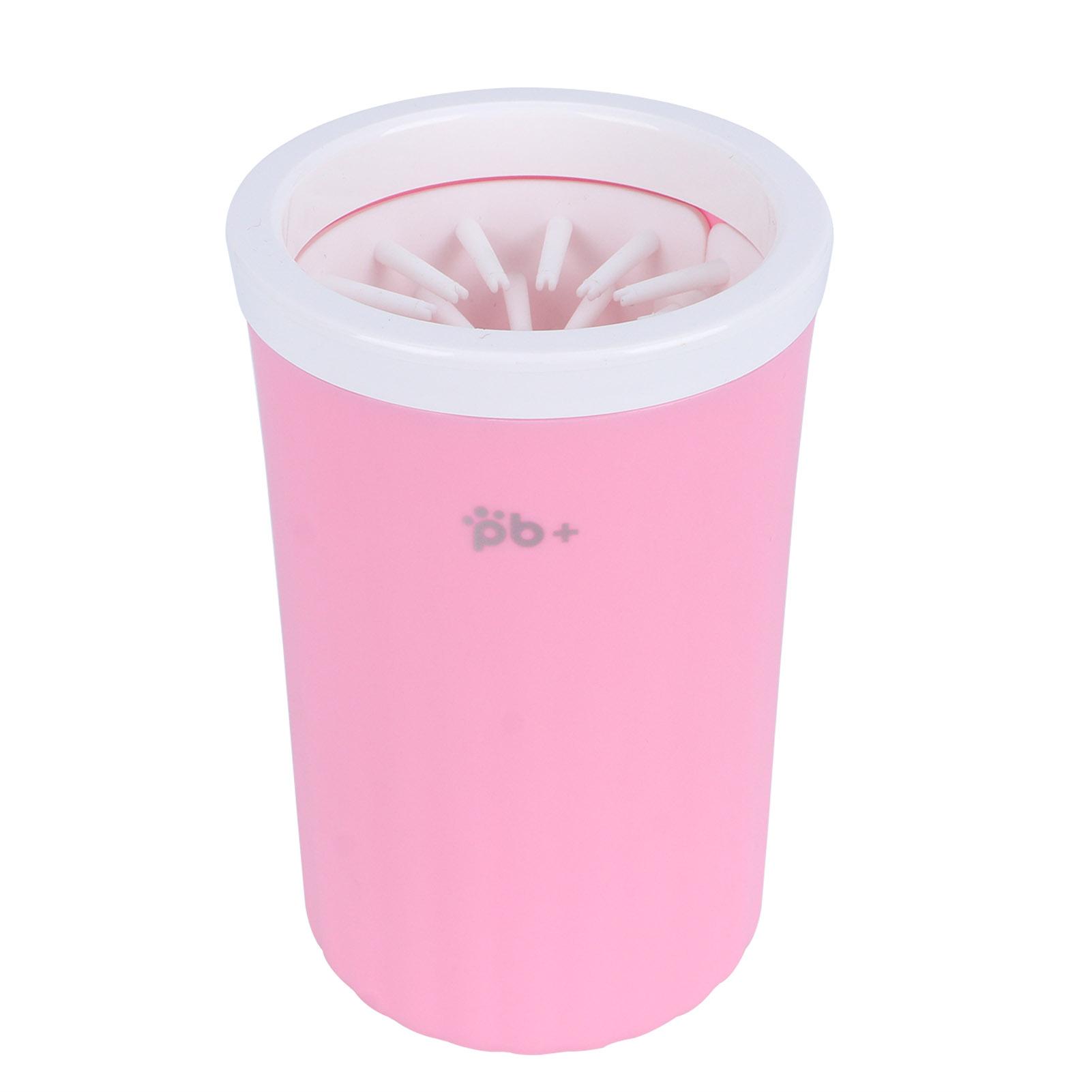 

Paw Washer Detachable Pet Feet Cleaner Rotating Dog Portable Feet Cleaning CupPink розовый
