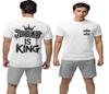 Jesus Is King Glaube Gott König Religion Bibel Kirche Baumwolle Herren T Shirt