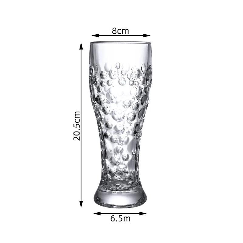 330ml/500ml Beer Glass Bar Craft Beer Glass Creative Wheat Beer Glass Party Beverage Cup Transparent Cold Drink Cup Bar Tools