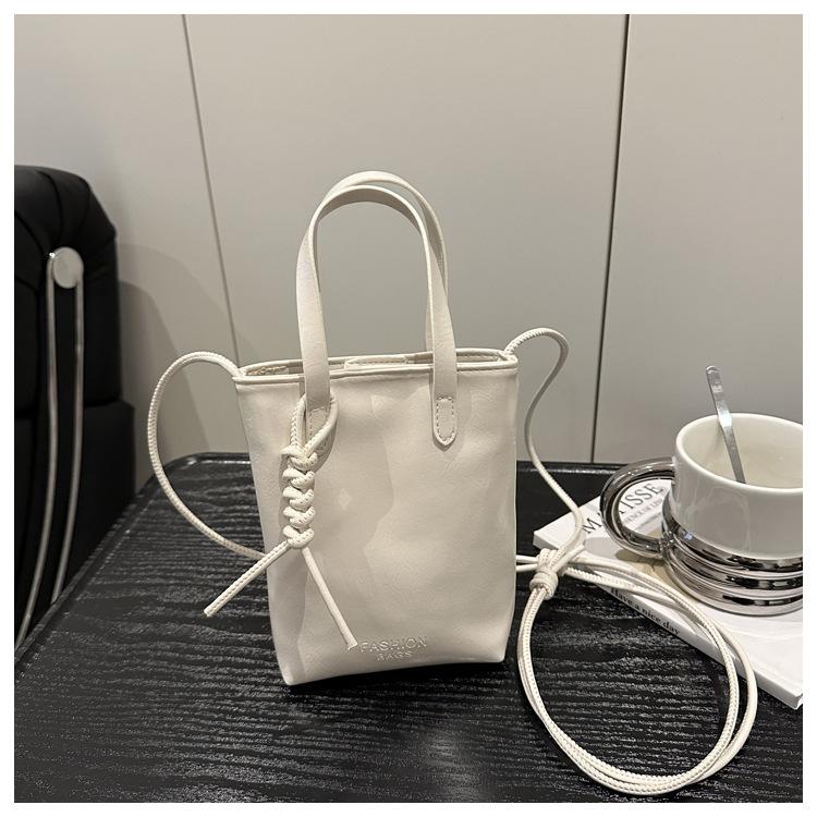 South Korea's New Casual Simple Fashion Mobile Phone Bag Ins Versatile High-end Commuting Versatile Solid Color Messenger Women's Bag