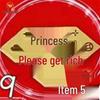 Shuibei 999 Pure Gold Princess Phone Sticker - 2mg Gold Leaf Magnet for Wealth & Prosperity