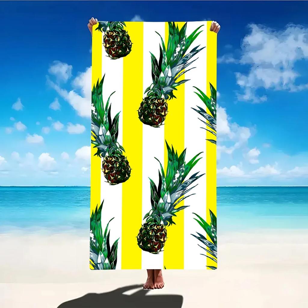 Fruit Pattern Summer Beach Towel Large Size Travel Camping Absorbent Beach Towels Super Soft Summer Swimming Towel Bath Towel