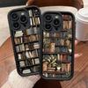Book Shelf Creative Pattern Phone Case For IPhone 17 16 15 14 13 12 11 Air Plus Pro Max Soft Back Cover
