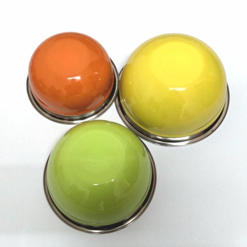

5pcs color coated stainless steel bowls with lids, set of 5pcs | bowls