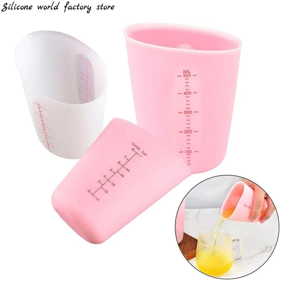 Scale Graduated Cup Silicone Milk Cup Mixing Cup Tools Measuring Cup Jewelry Making