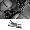 Car Center Console Water Cup Holder Panel Decorative Frame Sticker for Mercedes GLA CLA A Class W176 2013-2018 LHD Carbon Fiber