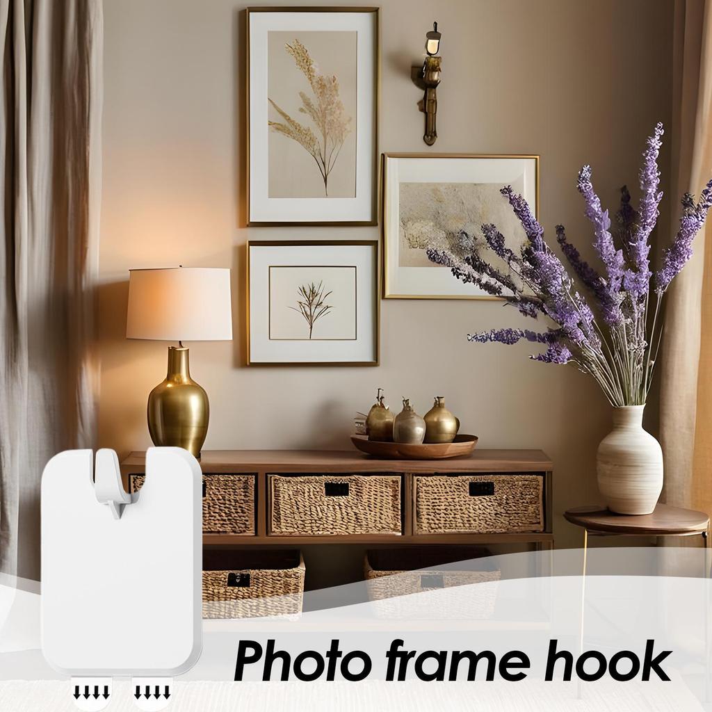 Bilderhaken für Trockenbau Rahmenhaken Fotohaken für Wand 10 Stück Beschläge Schwerlast zur Montage Gemälde Kunstwerk