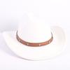 Popolare cappello da cowboy a tesa singola stile OL moda europea e americana cappello a cilindro di alta gamma per uomo e donna cappello jazz cappello di feltro