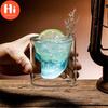 Hi Coffee Mug Double Crystal Skull Head Glass Cup Whisky Wine Vodka Bar Club Pivo Sklenice na víno