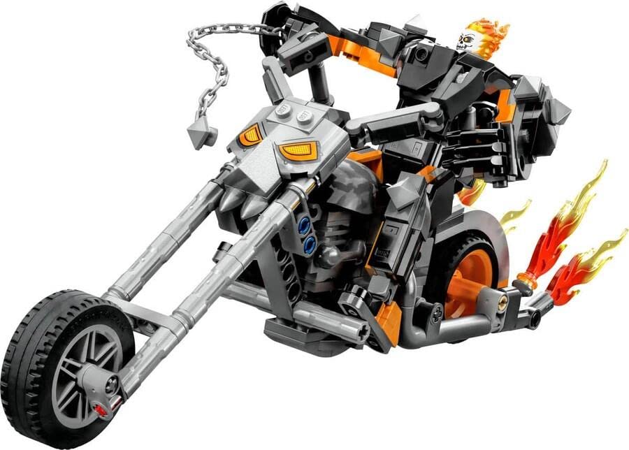 LEGO Super Heroes Marvel Ghost Rider Mech Suit & Bike 76245 Toy Blocks Gift American Comic Superhero Boys Ages 7 and Up