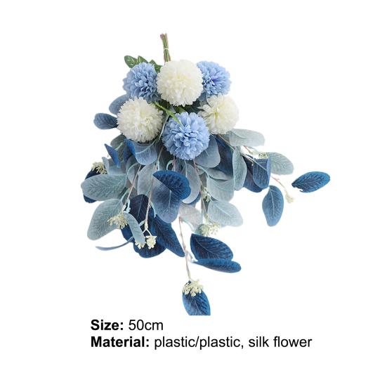 1 Bouquet Fleur Artificielle Décoratif Sans Flétrissement Arrangement Floral Soie Artificielle Plante Fleur Artificielle Décor de Fête