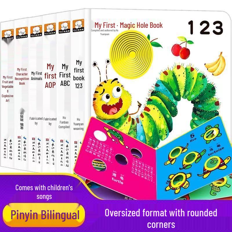 Bilingual Chinese-English Baby Flip Books: 24 Tear-Resistant Volumes for Early Education