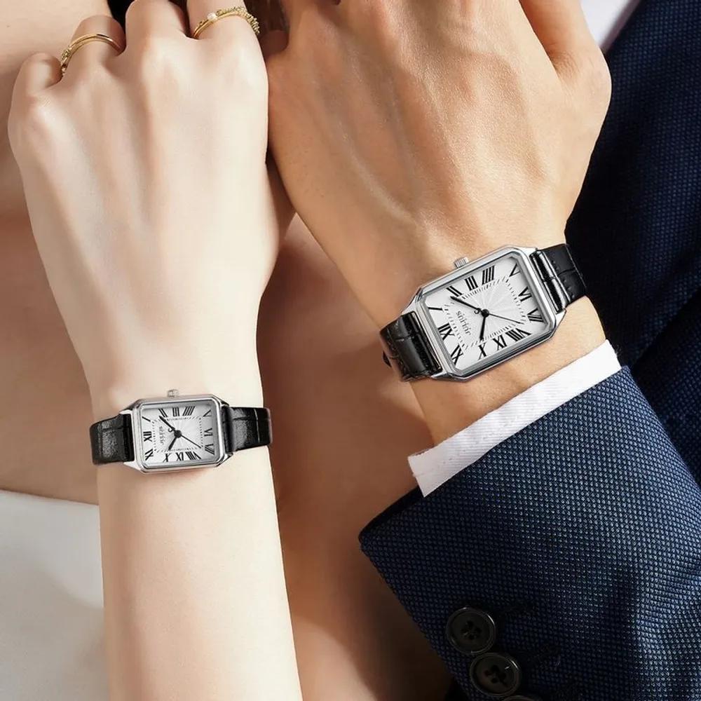 JULIUS1 JA-1556ML Classic Square Couple Watches JA-1556LA