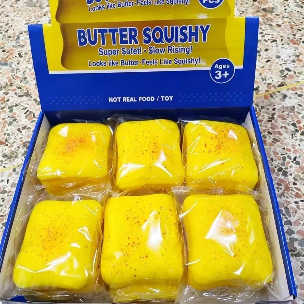 PU Toast Quetschspielzeug Groß 10cm Squishy Fingerspitzenspielzeug Neues Weiches Knetspielzeug für Kindergeschenke