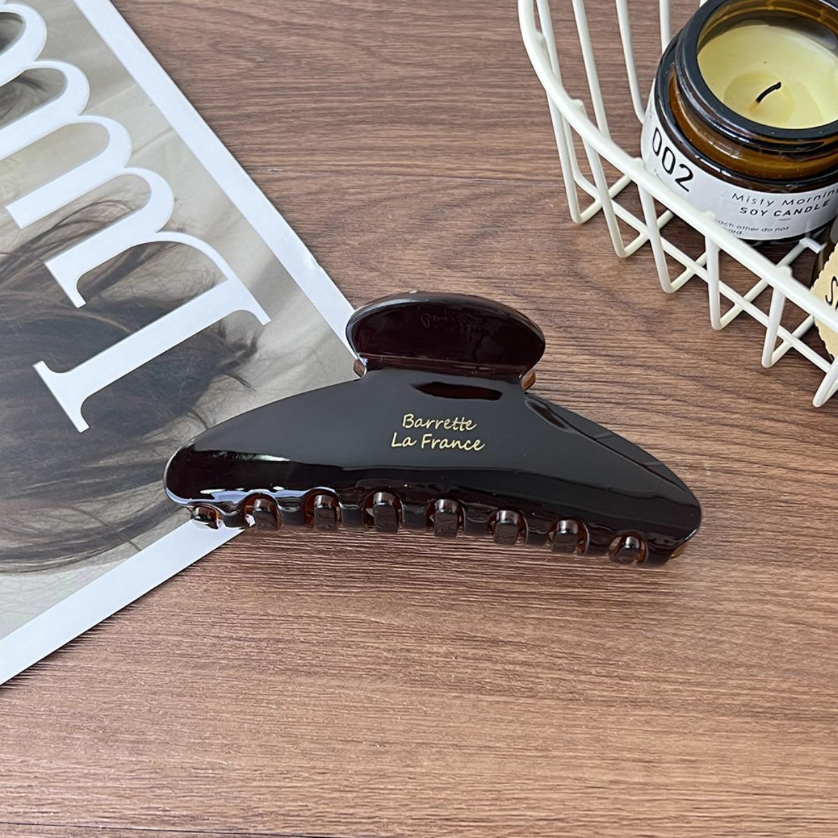 

Усовершенствованная заколка для волос в виде клипсы с уксусной кислотой, овальная заколка для волос, заколка-пластина для затылка, аксессуар для волос, большая заколка-акула, ободок