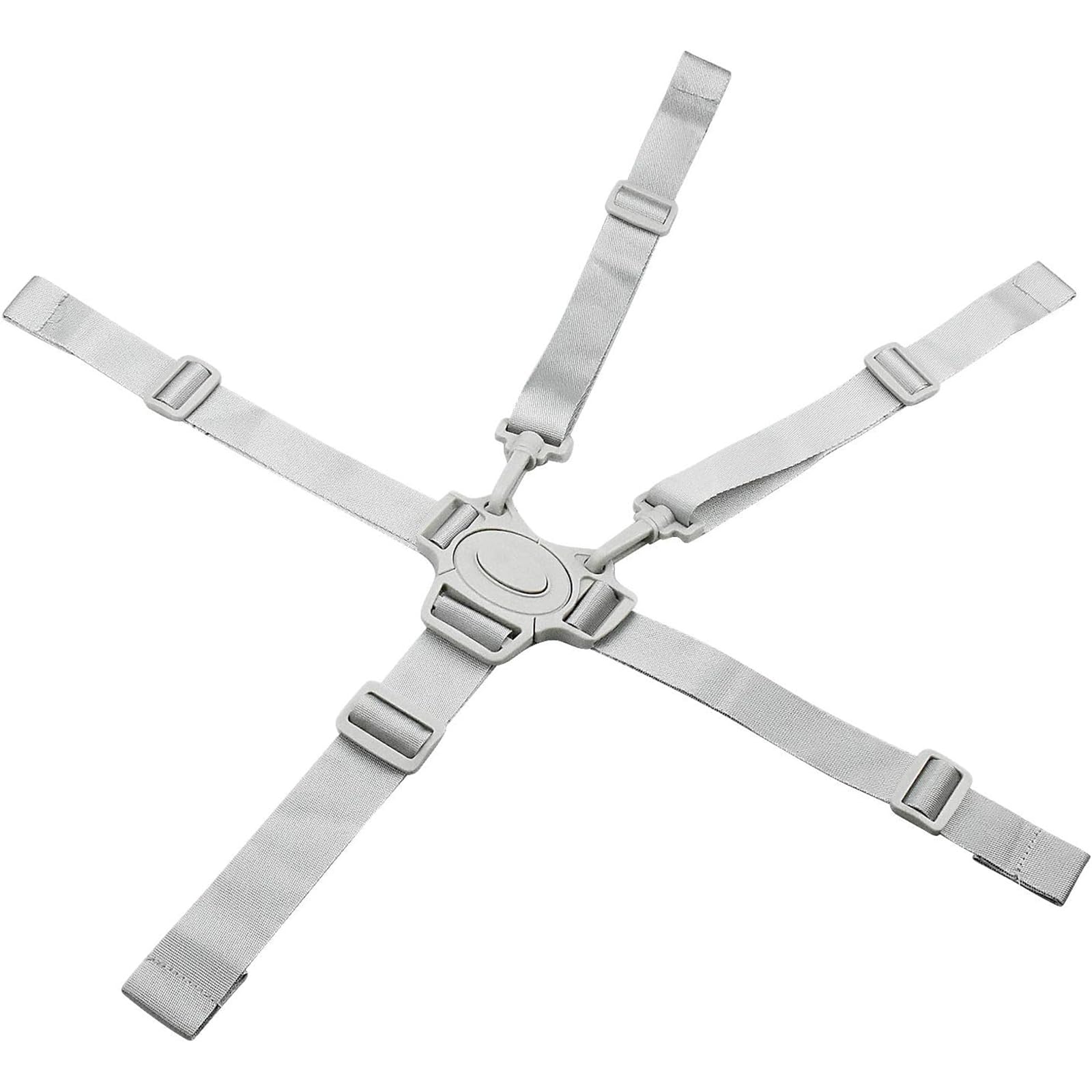 

Ремень для детского кресла, ремень для коляски, ремень безопасности, ремень безопасности для регулируемого ремня для детского кресла, ремень безопасности для ребенка [DELUXEFOX] 5-точечный для младенцев/детей серый