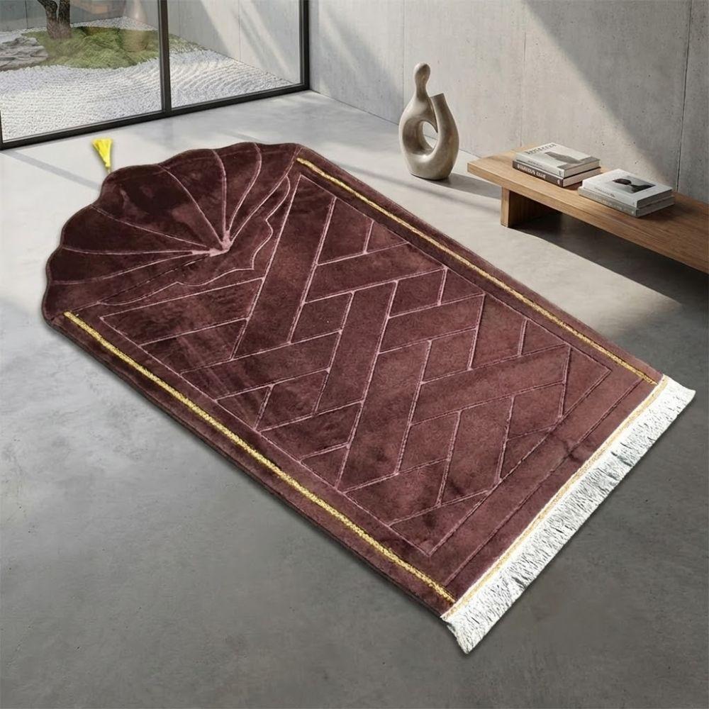 Flannel Prayer Mat Soft Home Carpets High Quality Prayer Carpet Rug  For Multiple Scenes