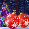 60cm Christmas Tree Hanging Ornament PVC Glow Outdoor Toy Ball Home Garden Christmas Inflatable Ball New Year Party Decoration