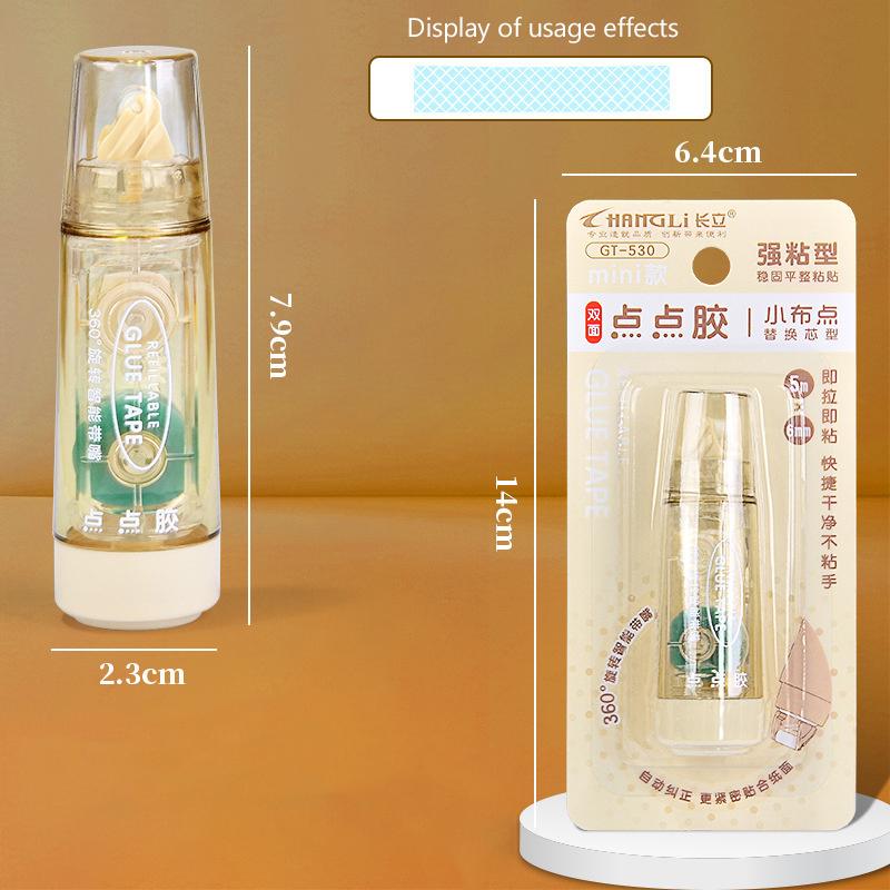 Cartoon Press-On Dot Glue Office Ledger Supplies Stationery Roller Glue Tape Student Study Exam Pen Style