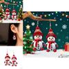 Christmas Snowman Acrylic Cartoon Earrings With Red Scarf And Hat For Holiday Party Wear