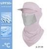 Face Guard Neck Gaiter Hat Breathable Windproof UV Protection Men Women Multi-Purpose Summer Outdoor Ice Silk Visor