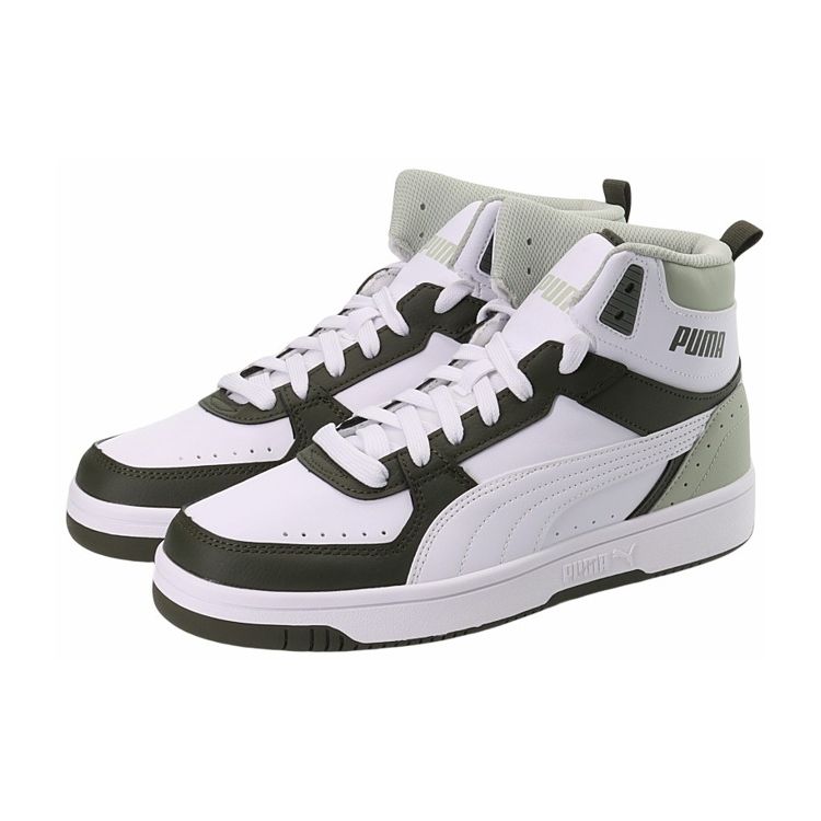 Puma Rebound Joy White Forest Night Unisex Sneakers Green Desert-Sage 374765-05