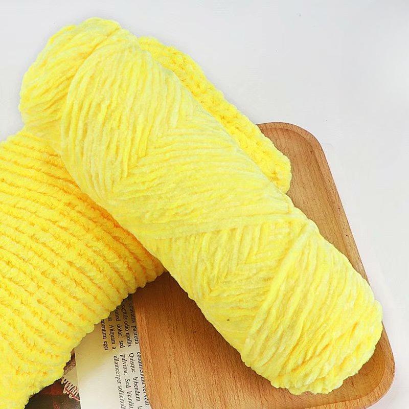 10Pcs/95g Chenille Warm Velvet Yarn Blended for Handmade DIY Knitting Wool Crochet Handmade Scarf Coat Baby Blanket and Hat