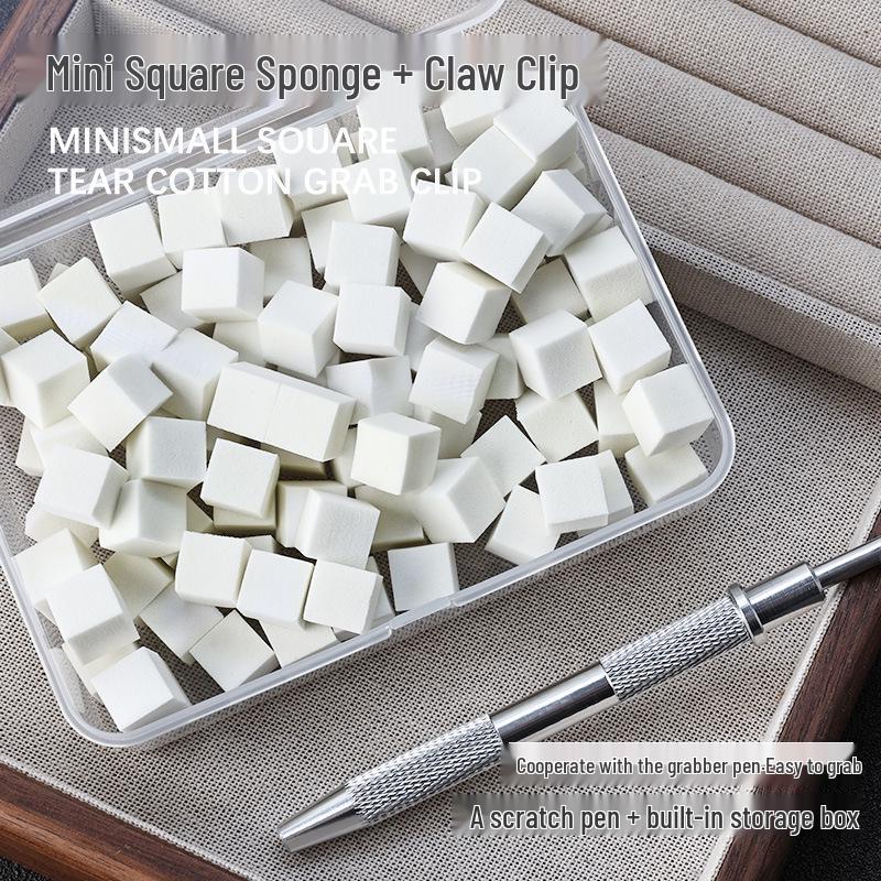 Mini Tofu Block Nail Art Gradient Sponge Set