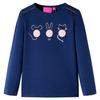 Navy Blue Long-sleeved T-shirt for Children 92/104/116/128/140