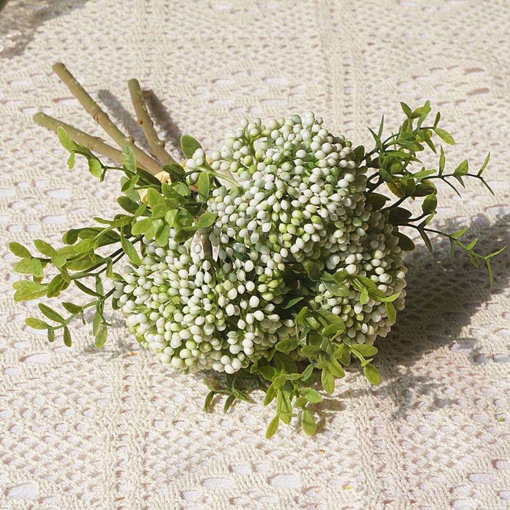 

3pcs/set Handmade Clove Artificial Flowers DIY Small Flower Bud Plant Plastic Flowers Fake Flower Home Table Wedding Decoration белый